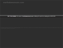 Tablet Screenshot of marthabeesmusic.com